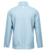 BABY BLUE PEACHED FABRIC PULL OVER