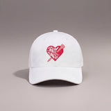 WHITE HEART TEE HAT