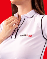 TOUR111 WHITE POLO WOMEN