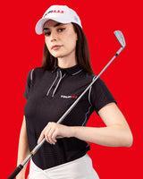 TOUR111 BLACK WOMEN POLO