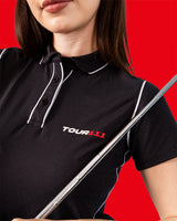 TOUR111 BLACK WOMEN POLO