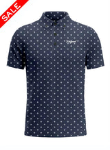 NAVY BLUE MONOGRAM POLO