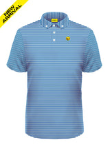 LIGHT BLUE STRIPED BLENDED POLO