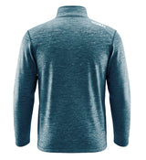 BLUE MARBLED QUARTER ZIP OUTERWEAR