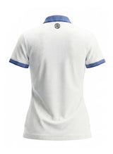 BLUE KNIT COLLAR WHITE POLO WOMEN