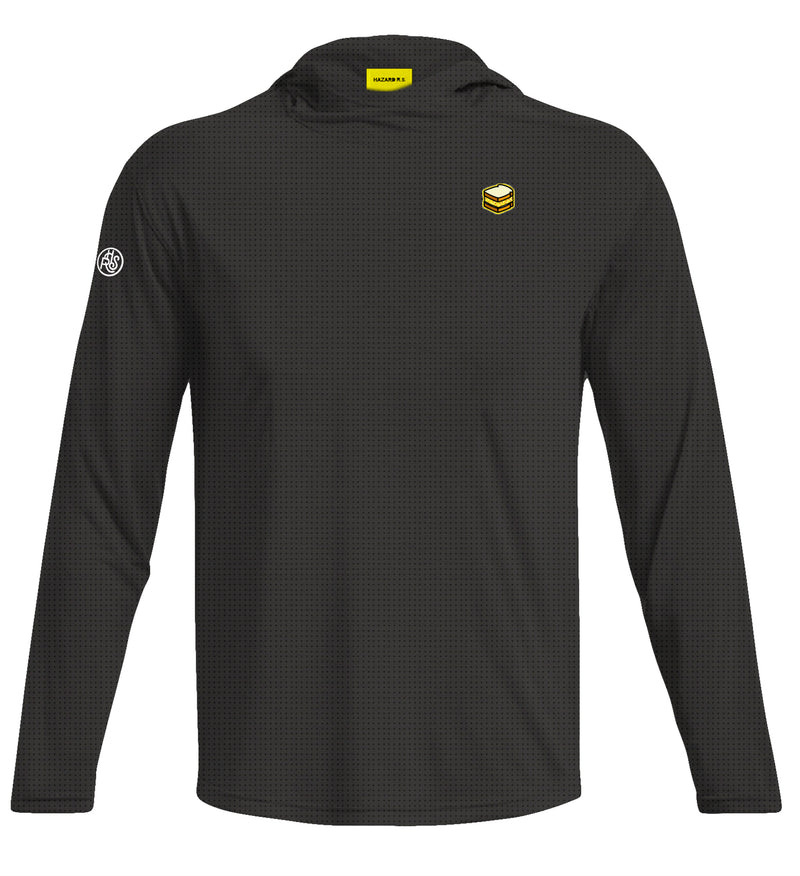 BLACK PERFORMANCE LIGHT HOODIE KIDS