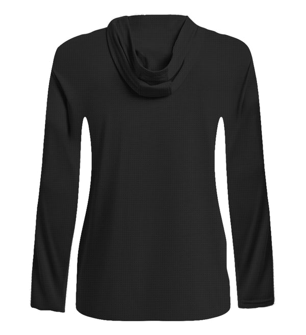 BLACK PERFORMANCE LIGHT HOODIE WOMEN