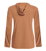 MOCHA PERFORMANCE LIGHT HOODIE WOMEN