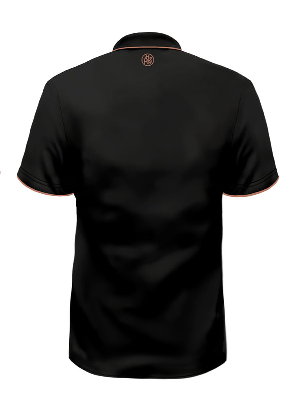 ROMERO & MC PAUL BLACK POLO