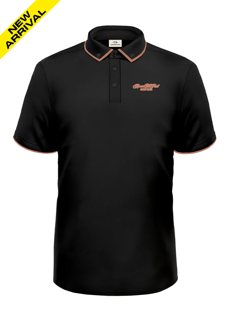 ROMERO & MC PAUL BLACK POLO