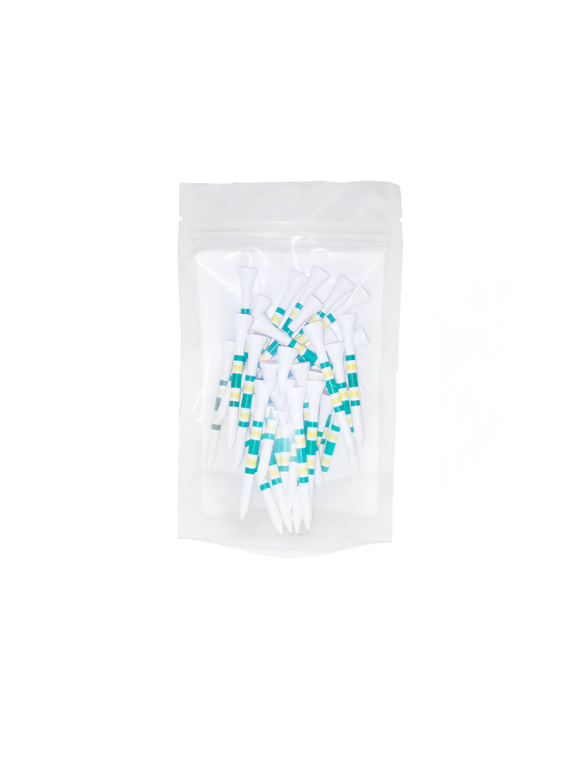 GREEN AND YELLOW STRIPED BAMBOO TEES