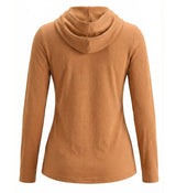MOCHA PERFORMANCE LIGHT HOODIE WOMEN