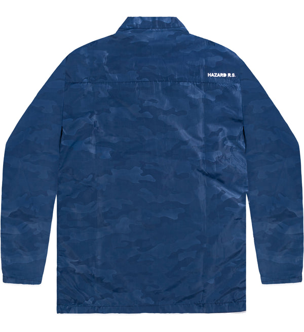 CAMO BLUE NAVY RAINCOAT